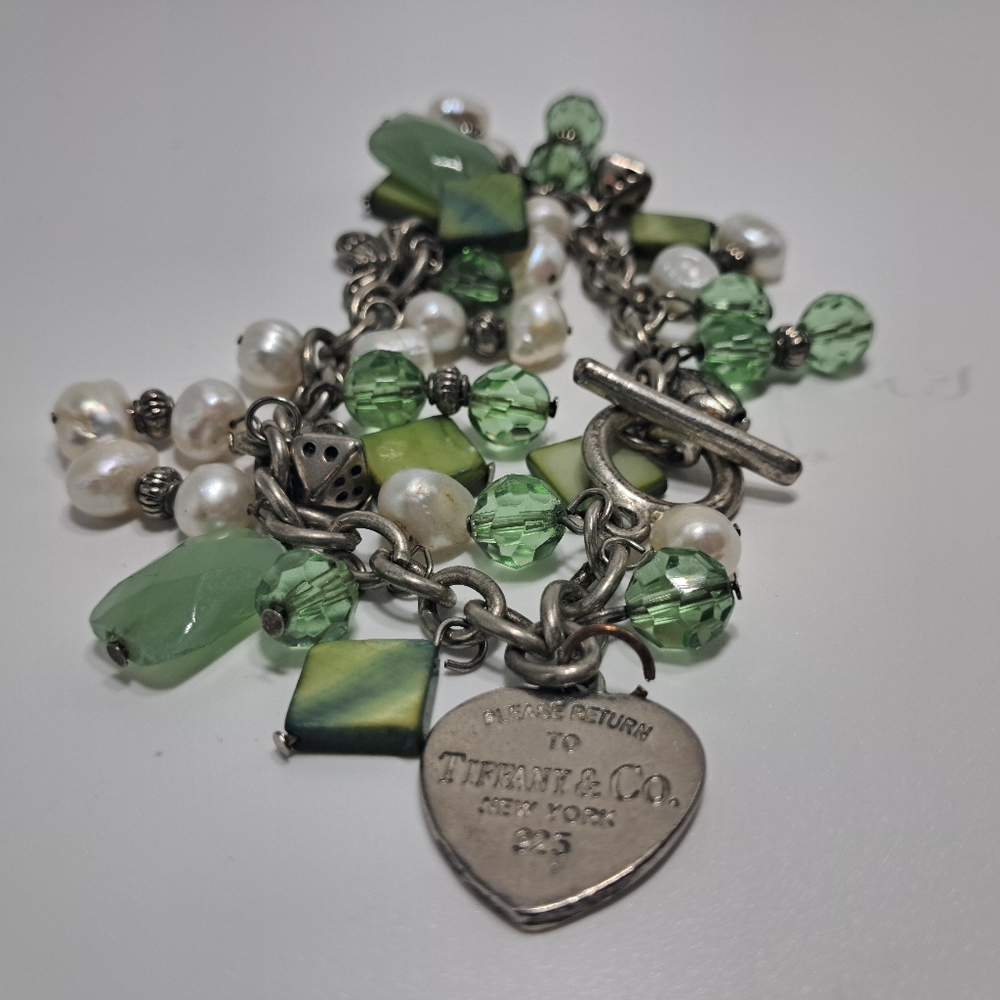 Charm Bracelet With Tiffany & Co. Heart Tag Charm - Picture 5 of 7